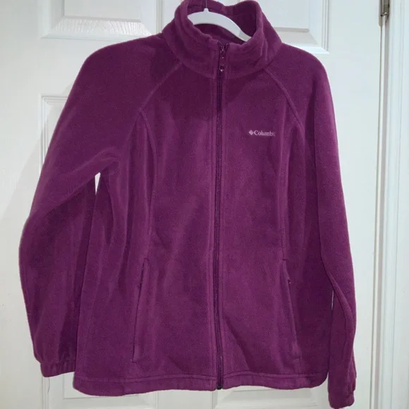 Columbia Women's Maroon Fleece Jacket - Picture 2 of 8